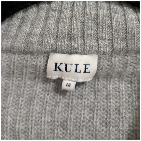 Kule Morgan Cashmere Blend 1/4 Zip Sweater - Picture 4 of 8